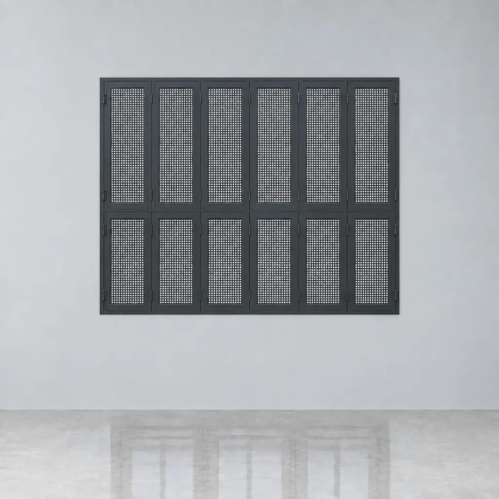Steel Mesh Window — Grey — SECURE steel steel window
