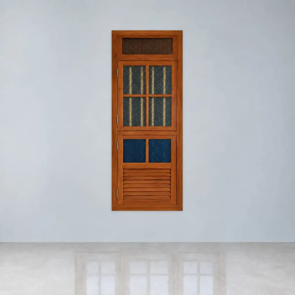 Wood-Finish Steel Window — Single — SECURE steel steel window